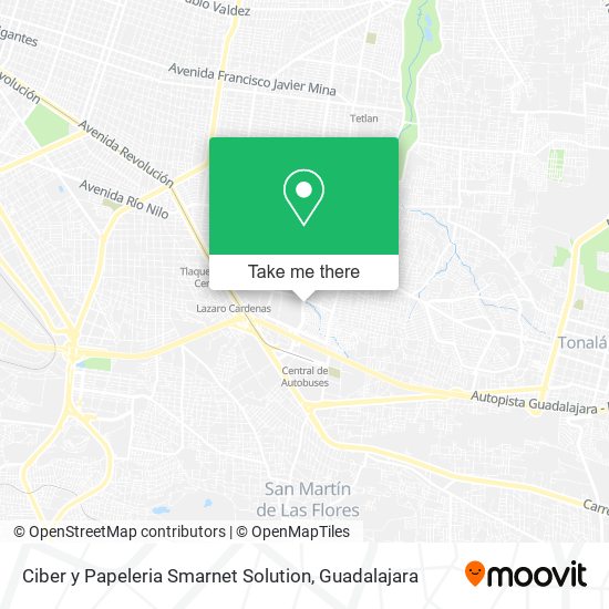 Ciber y Papeleria Smarnet Solution map