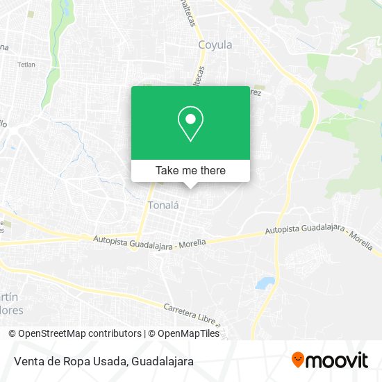 Mapa de Venta de Ropa Usada