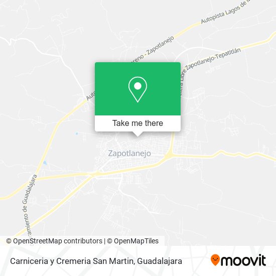 Carniceria y Cremeria San Martin map