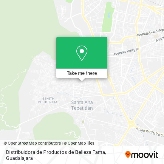 Distribuidora de Productos de Belleza Fama map