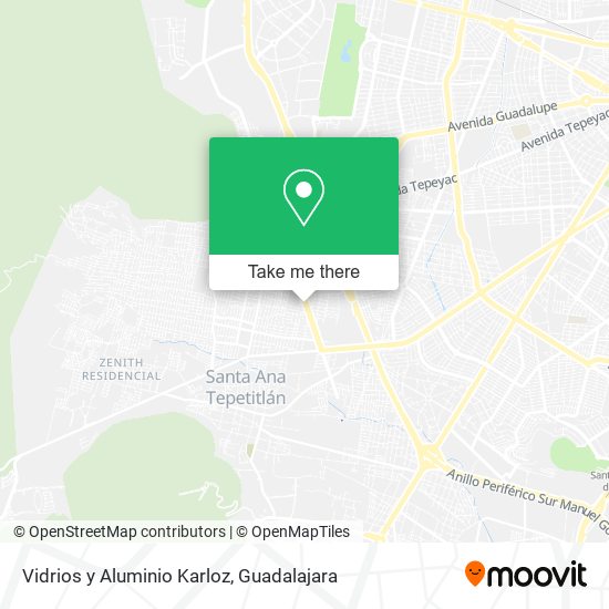 Vidrios y Aluminio Karloz map