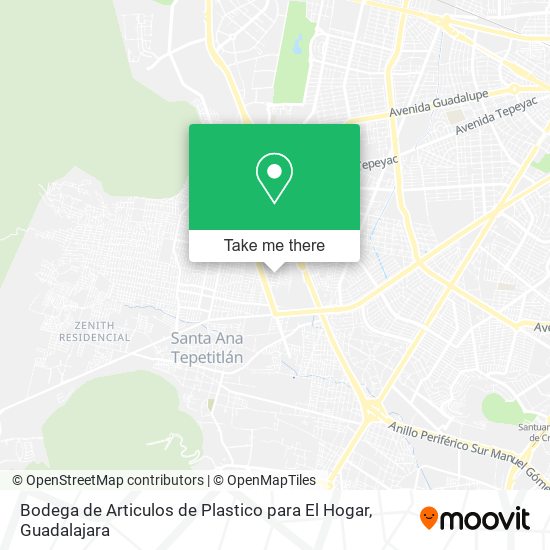 Mapa de Bodega de Articulos de Plastico para El Hogar