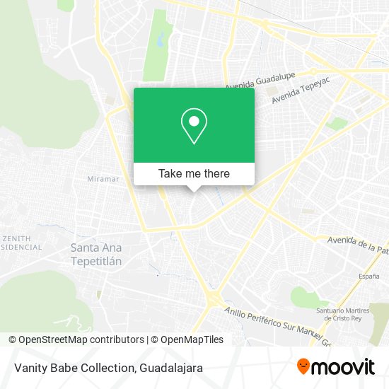 Mapa de Vanity Babe Collection