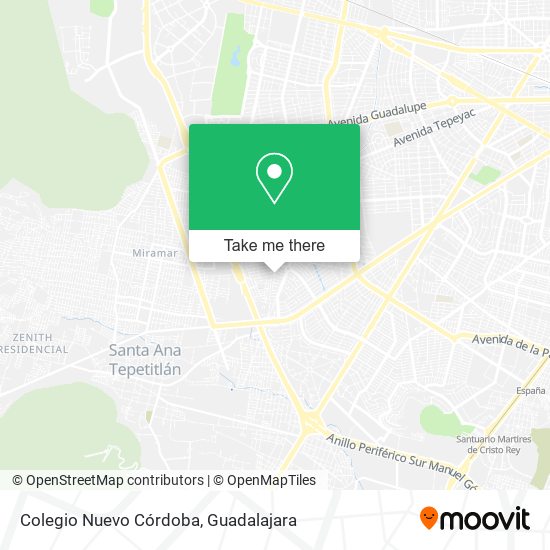 Mapa de Colegio Nuevo Córdoba