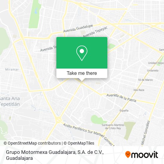 Mapa de Grupo Motormexa Guadalajara, S.A. de C.V.