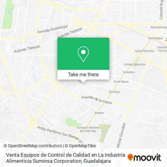 Venta Equipos de Control de Calidad en La Industria Alimenticia Suminsa Corporation map