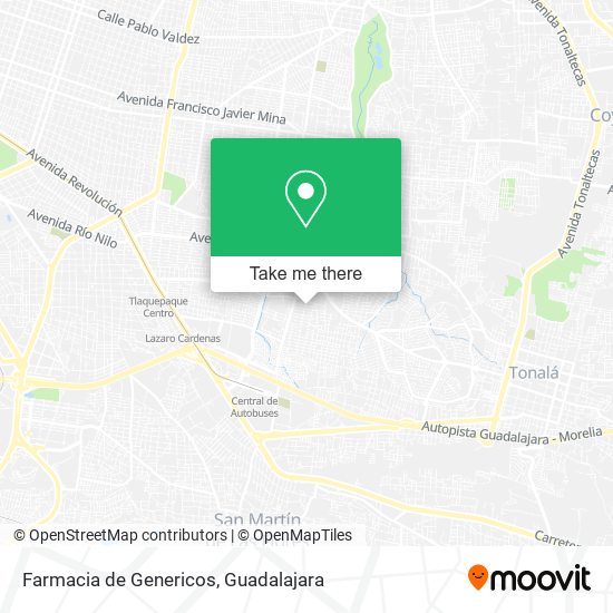 Farmacia de Genericos map