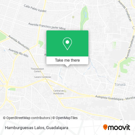 Mapa de Hamburguesas Lalos