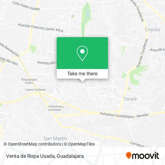 Mapa de Venta de Ropa Usada