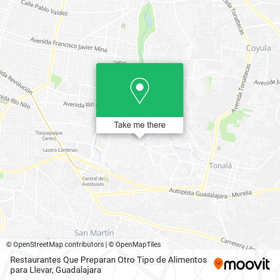 Restaurantes Que Preparan Otro Tipo de Alimentos para Llevar map