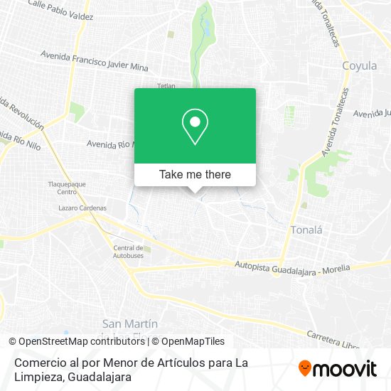 Comercio al por Menor de Artículos para La Limpieza map