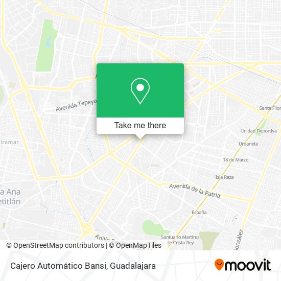 Cajero Automático Bansi map