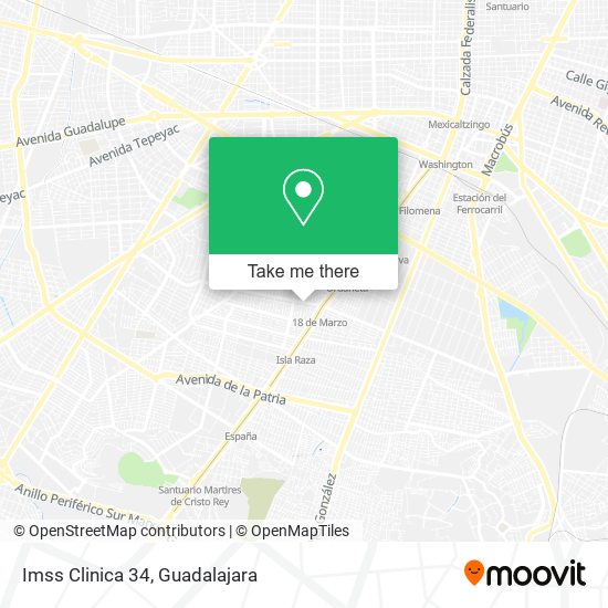 Mapa de Imss Clinica 34