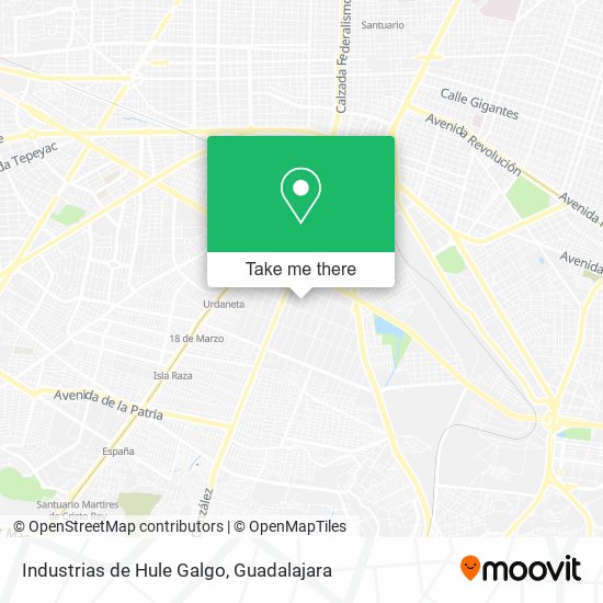 Mapa de Industrias de Hule Galgo