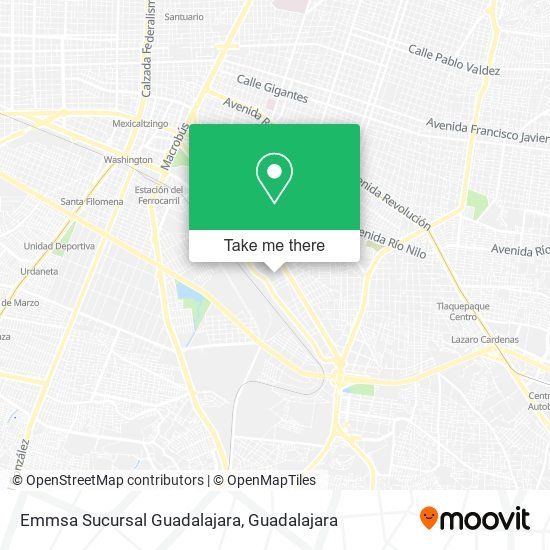 Mapa de Emmsa Sucursal Guadalajara