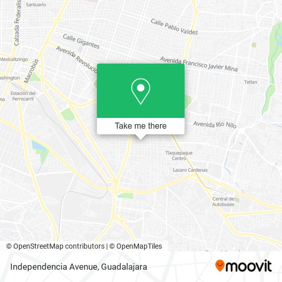 Mapa de Independencia Avenue