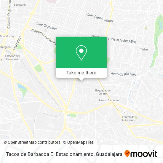 Tacos de Barbacoa El Estacionamiento map