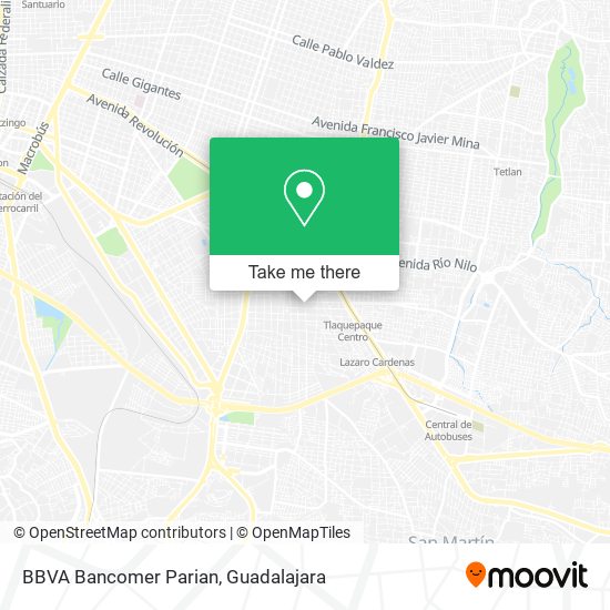 BBVA Bancomer Parian map