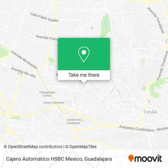 Cajero Automático HSBC Mexico map