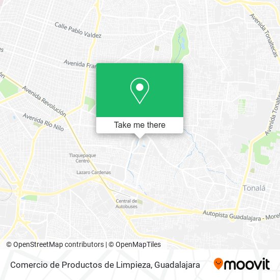 Comercio de Productos de Limpieza map