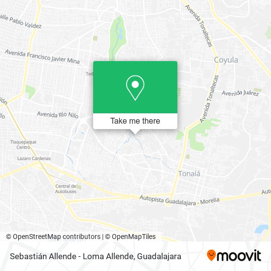 Sebastián Allende - Loma Allende map