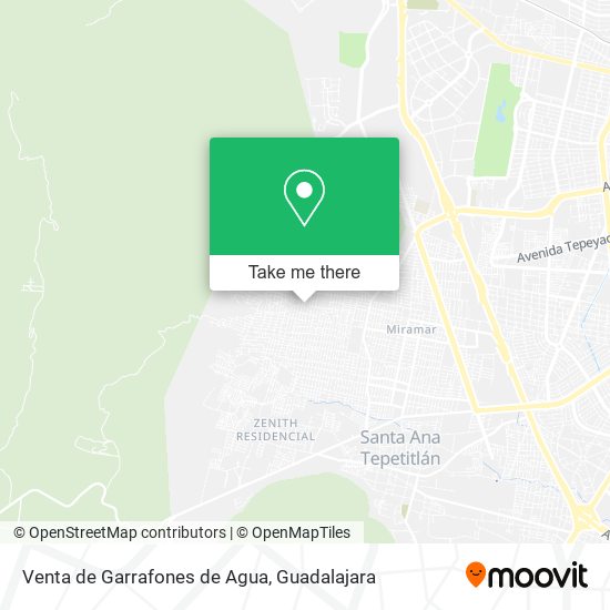 Venta de Garrafones de Agua map