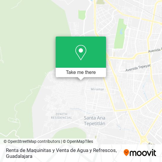 Renta de Maquinitas y Venta de Agua y Refrescos map