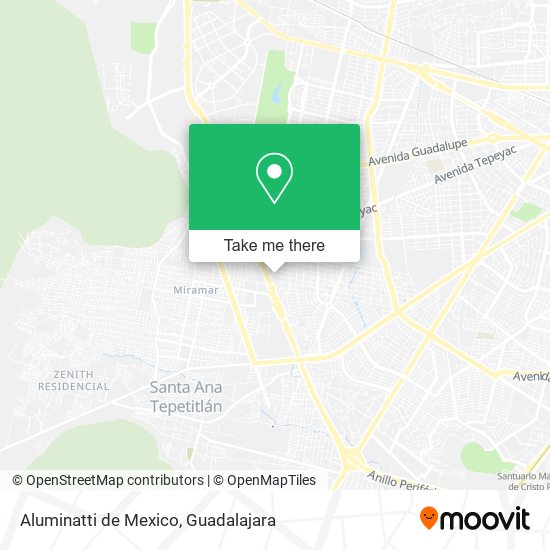 Mapa de Aluminatti de Mexico