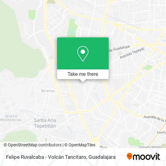 Felipe Ruvalcaba - Volcán Tancítaro map