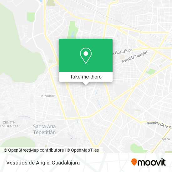 Mapa de Vestidos de Angie
