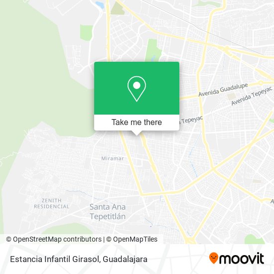 Mapa de Estancia Infantil Girasol