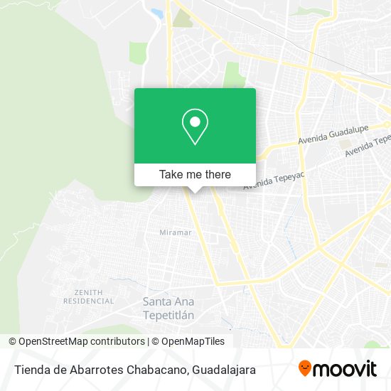 Tienda de Abarrotes Chabacano map