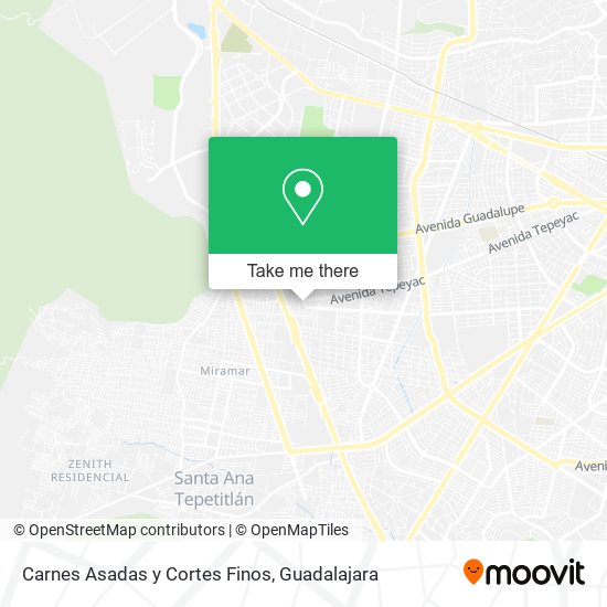 Mapa de Carnes Asadas y Cortes Finos
