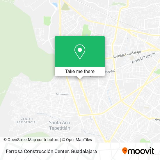 Ferrosa Construcción Center map