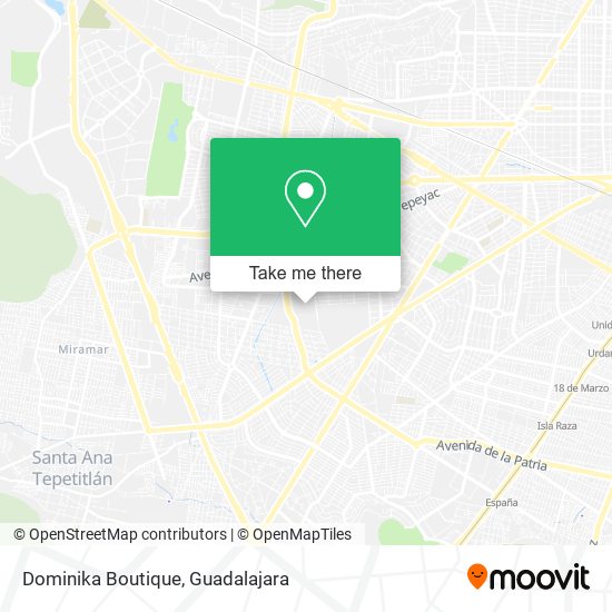 Mapa de Dominika Boutique