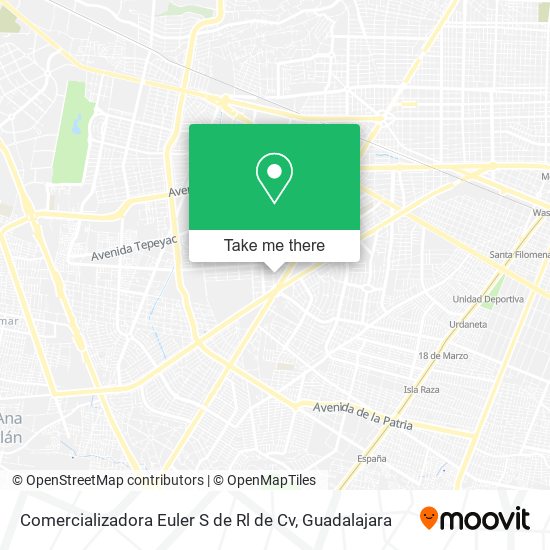 Comercializadora Euler S de Rl de Cv map