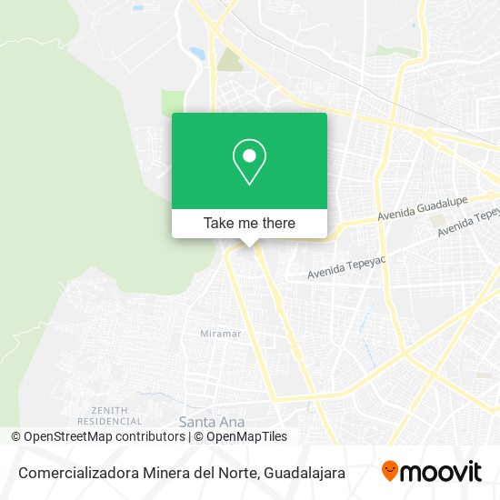 Comercializadora Minera del Norte map