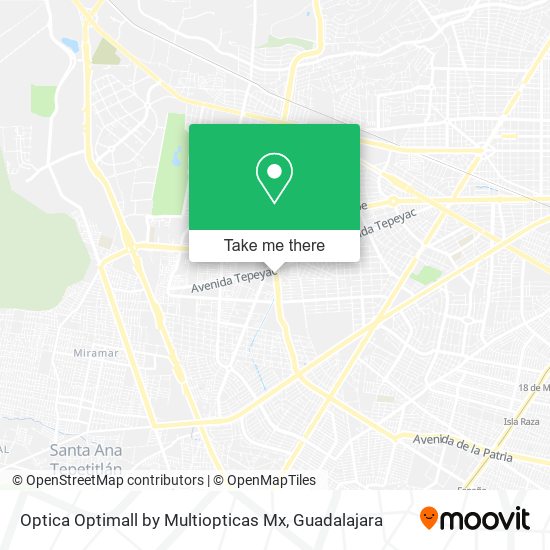 Optica Optimall by Multiopticas Mx map