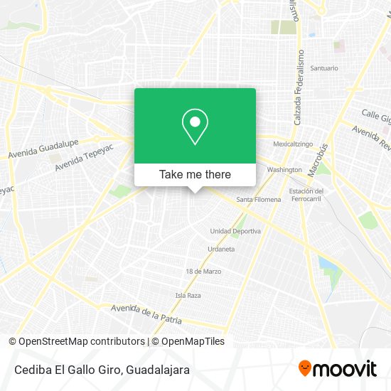 Mapa de Cediba El Gallo Giro