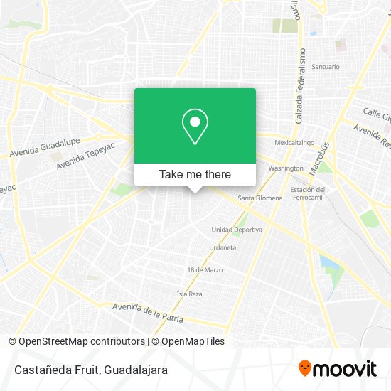 Castañeda Fruit map