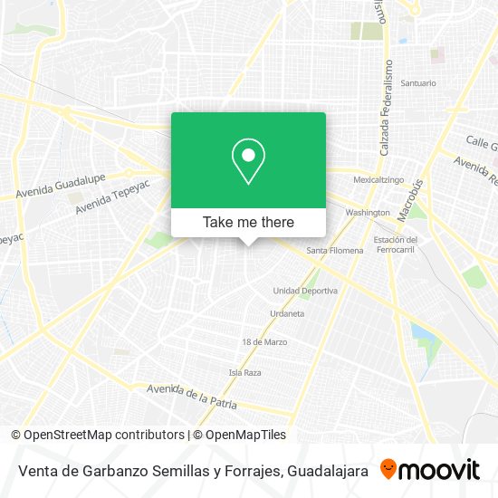 Mapa de Venta de Garbanzo Semillas y Forrajes