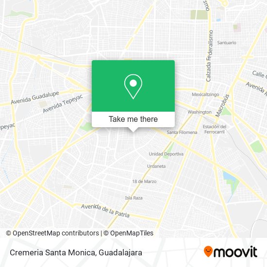 Cremeria Santa Monica map