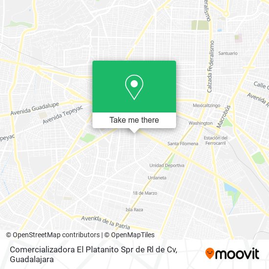 Comercializadora El Platanito Spr de Rl de Cv map