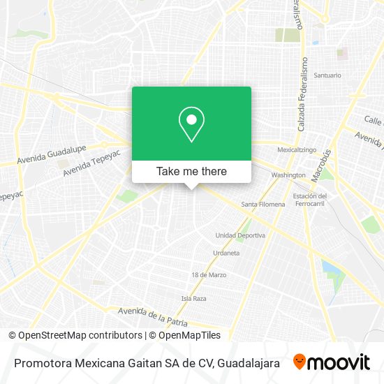 Promotora Mexicana Gaitan SA de CV map