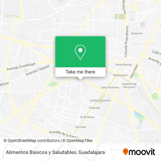Alimentos Basicos y Saludables map