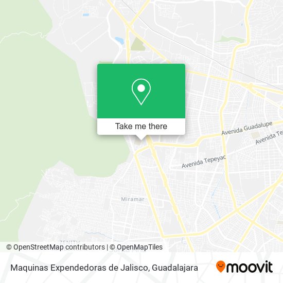 Mapa de Maquinas Expendedoras de Jalisco