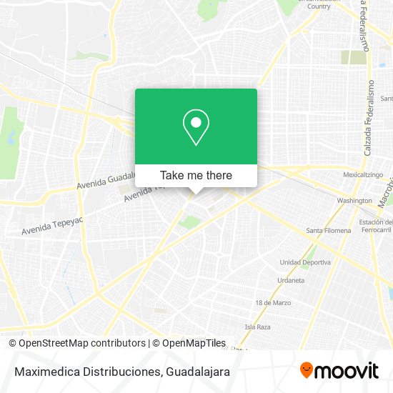 Mapa de Maximedica Distribuciones