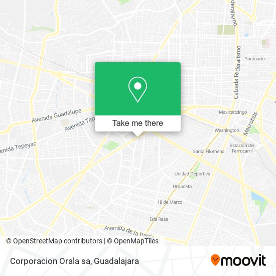 Corporacion Orala sa map