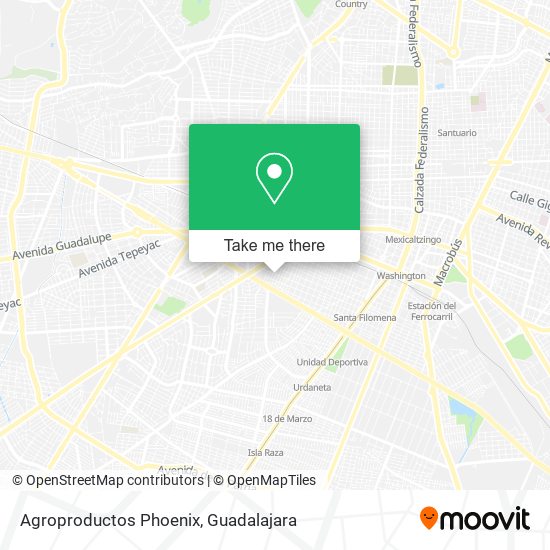 Mapa de Agroproductos Phoenix