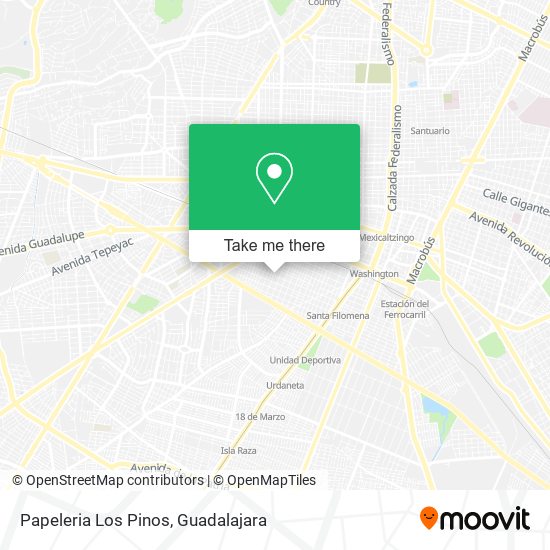 Papeleria Los Pinos map